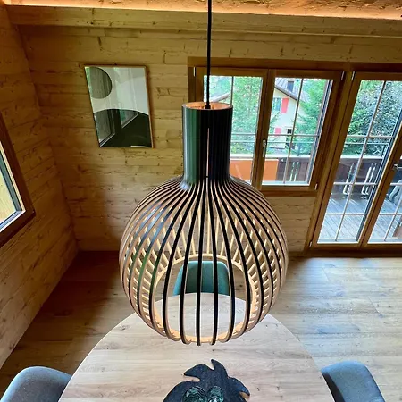 Chalet Spatz Loft With Sauna Kandersteg Oeschinen Lake דירה