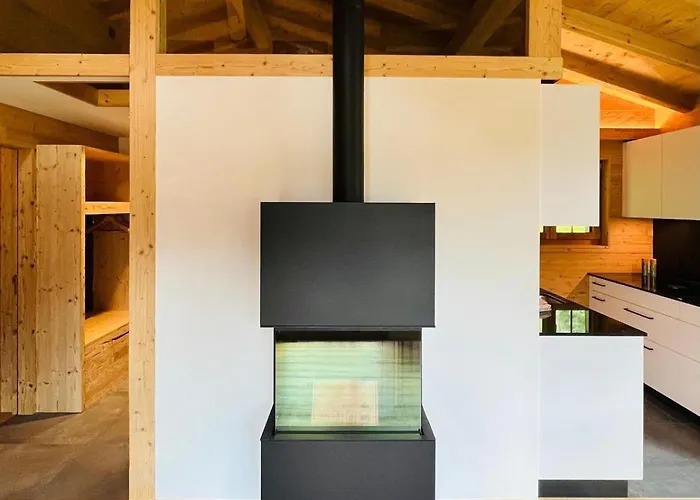 아파트 Chalet Spatz Loft With Sauna Kandersteg Oeschinen Lake *