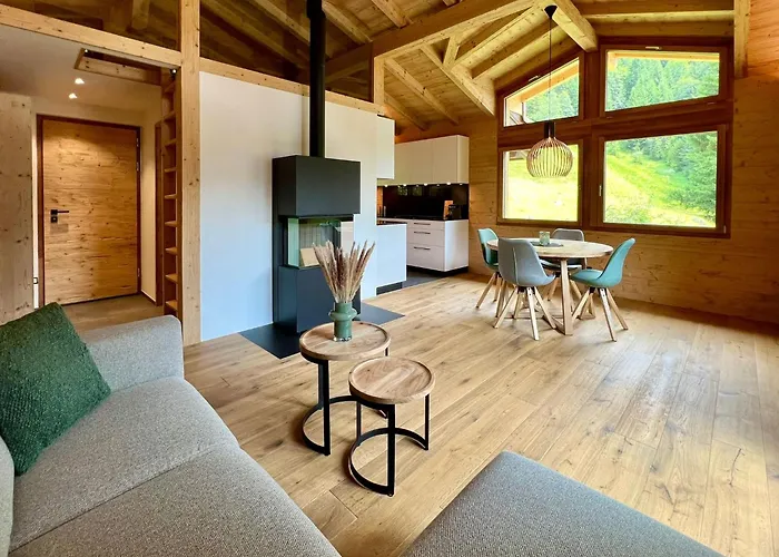 Chalet Spatz Loft With Sauna Kandersteg Oeschinen Lake 아파트 칸더슈텍