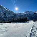 Chalet Spatz Loft With Sauna Kandersteg Oeschinen Lake カンデルシュテッグ